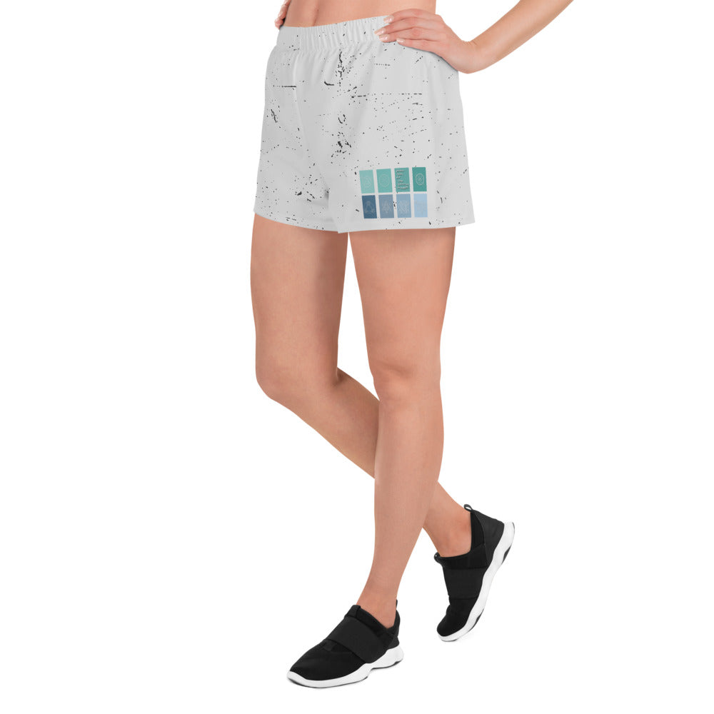"press play" Recycled Athletic Shorts