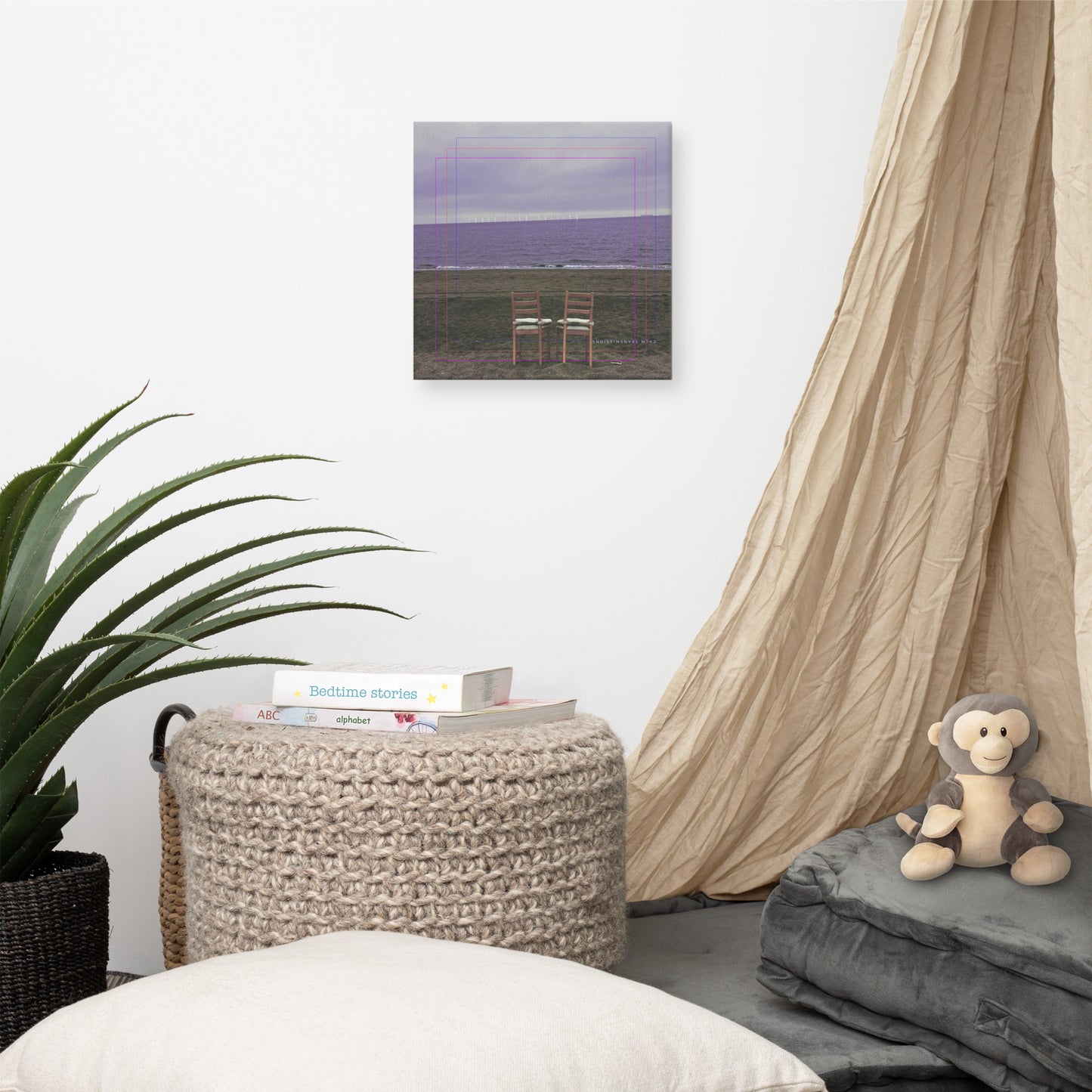 "feels like falling" Single Cover Art Canvas Print