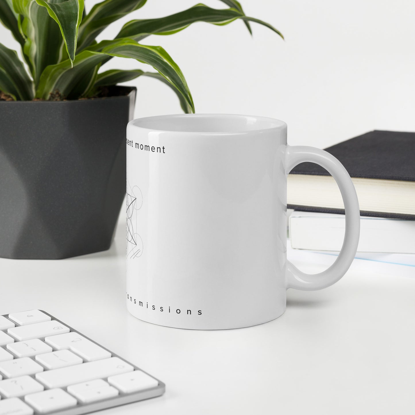 "press play on sigil no.5" White Glossy Mug
