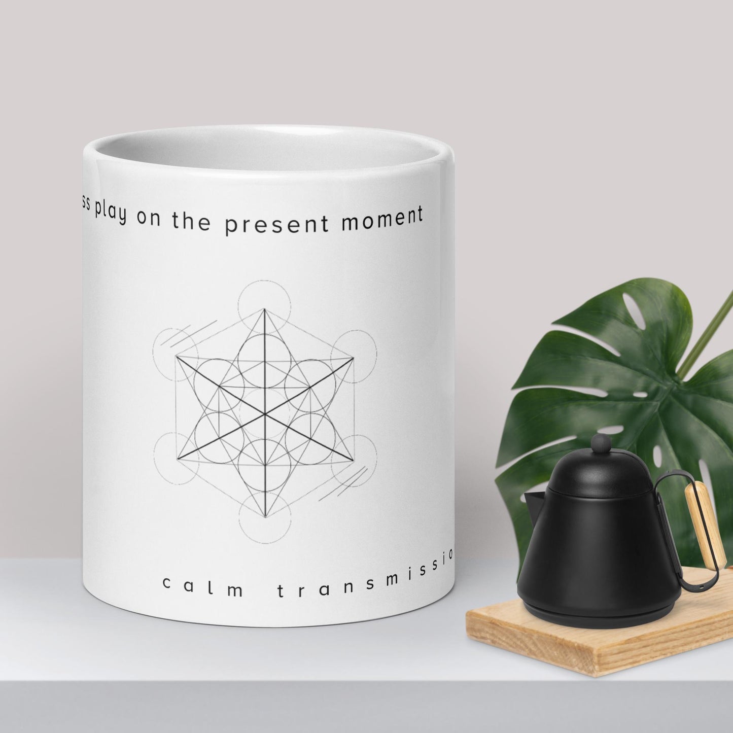 "press play on sigil no.5" White Glossy Mug