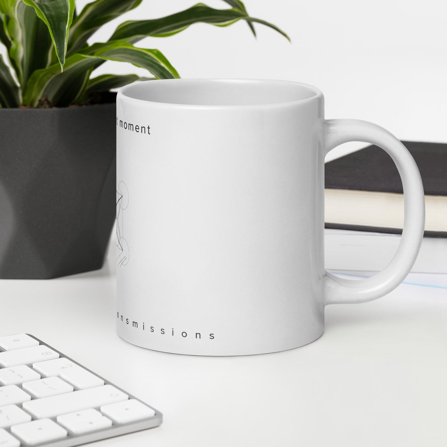 "press play on sigil no.5" White Glossy Mug