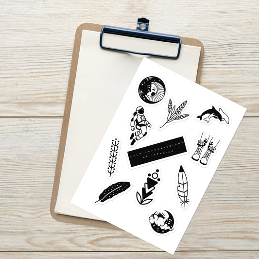 calm transmissions "ad infinitum" sticker sheet