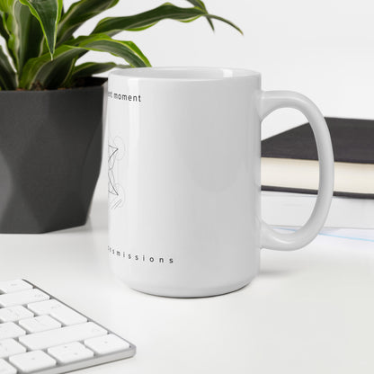 "press play on sigil no.5" White Glossy Mug